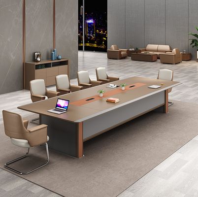 Moderne Holz-Luxus-Konferenztisch Rechteck-Panel-Tisch Büromöbel-Tisch für den Boardroom Tagungsraum Konferenztisch