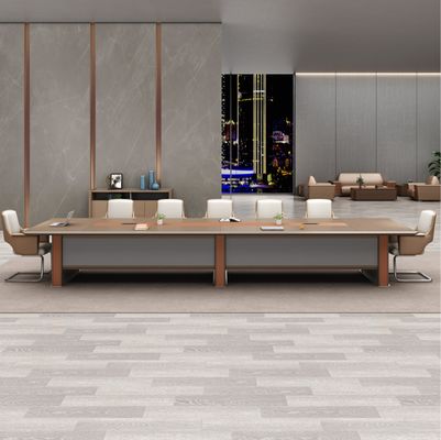 Moderne Holz-Luxus-Konferenztisch Rechteck-Panel-Tisch Büromöbel-Tisch für den Boardroom Tagungsraum Konferenztisch