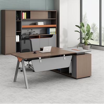 Moderne Luxus Büromöbel L-förmiger Schreibtisch Manager Chef Tisch Executive Büro Schreibtisch