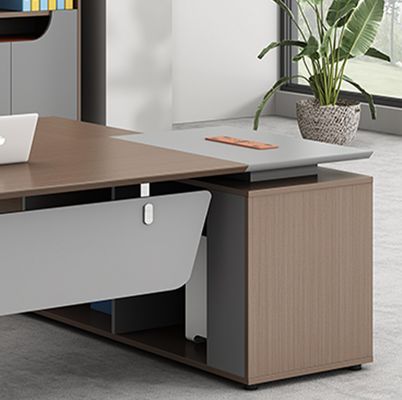 Moderne Luxus Büromöbel L-förmiger Schreibtisch Manager Chef Tisch Executive Büro Schreibtisch