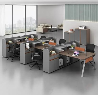 Modernes Büromöbel Mehrfachpersonal Schreibtisch Arbeitsplatz Schranken Schreibtisch Arbeitsplatz