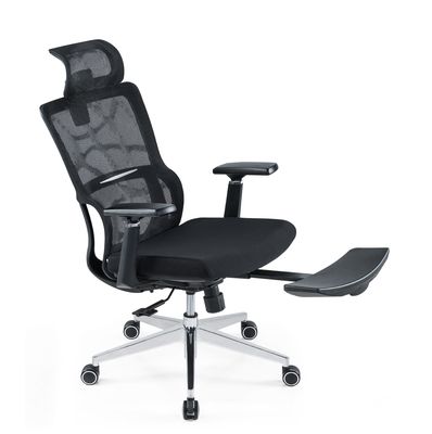 Ergonomischer Hochrücken Vollnetzstuhl mit verstellbarer Kopfstütze Arme Taillenkissen