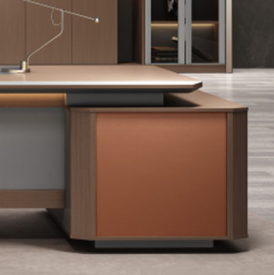 L-Form Direktor Manager CEO Chef Schreibtisch Executive Großes Büro Schreibtisch Set