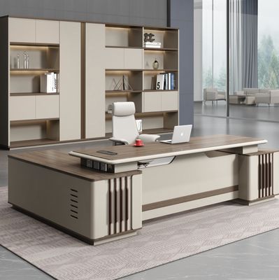 Moderne Büromöbel in L-Form Chef CEO Großes Schreibtisch