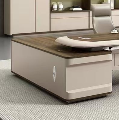 Moderner Großbüro-Schreibtisch mit Stuhl Manager-Tisch Chef-Exekutiv-Tisch