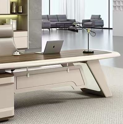 Moderner Großbüro-Schreibtisch mit Stuhl Manager-Tisch Chef-Exekutiv-Tisch
