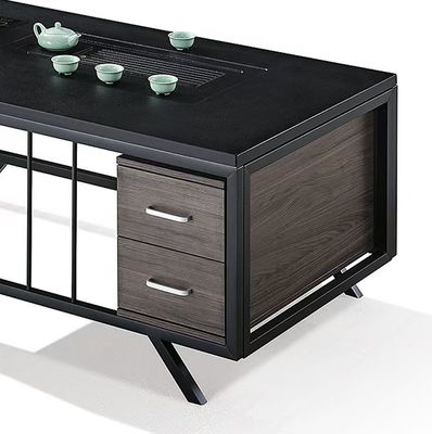 Büro-Tisch Luxus-Rock-Tisch Tee-Tisch Einfacher Büro-Tee-Tisch mit Wasserkocher