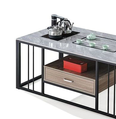 Moderne rechteckige Steine mit Metallrahmen Wärmebeständige Kessel Büromöbel