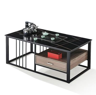 Moderne Smart Black Coffee TableMultifunctional SlateBüromöbelTee-Tisch