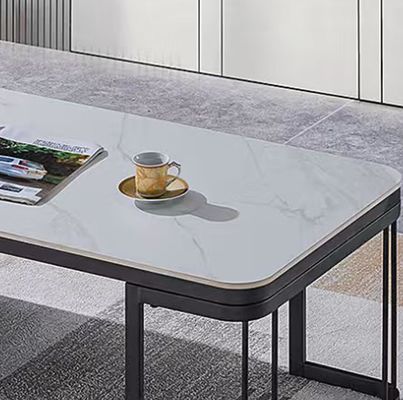 Y03# Moderne Büromöbel Marmor Kaffeetisch Büro Rezeption Teetisch