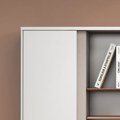 QF-02A Büromöbel Holzschrank Moderne Schubladen
