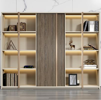 Kabinett Holz Büromöbel Schreibtisch Hintergrund Kabinett Büro Bücherregal Trennschrank