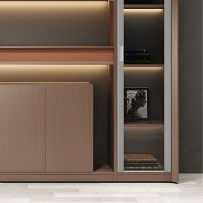 Geschäftsführer Büro Zimmer Dekorationen Aufbewahrung Bücherregal Holz Moderne Mdf Bücherregal Bibliothek Archiv Schrank