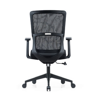 Hochwertiger, komfortabler, verstellbarer, drehbarer Computerstuhl mit mittlerem Rücken, ergonomischer, geschlossener Bürostuhl