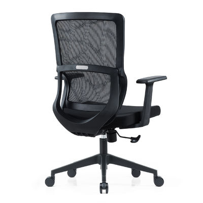 Hochwertiger, komfortabler, verstellbarer, drehbarer Computerstuhl mit mittlerem Rücken, ergonomischer, geschlossener Bürostuhl