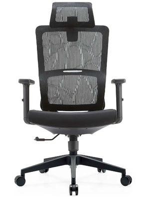 Schwarz Full Mesh Mesh Möbel Lendenunterstützung Massage Modern Großhandel Armlehne Komfort Stoff Ergonomischer Bürostuhl