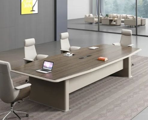 Moderne Holz Luxus Konferenztisch Rechteck Flat Büromöbel Mehrpersonen Konferenzzimmer Tisch