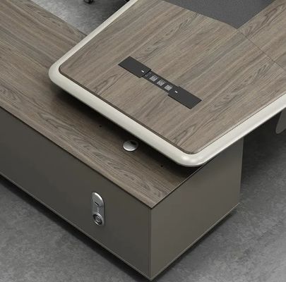 High-End CEO Tisch Moderne Büromöbel Luxus Executive Office Schreibtisch Büro Tisch Mit Seitentisch Und Schubladen