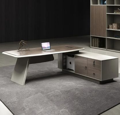 High-End CEO Tisch Moderne Büromöbel Luxus Executive Office Schreibtisch Büro Tisch Mit Seitentisch Und Schubladen