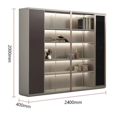 Moderne Büromöbel Chef Manager Schreibtisch Regal Hintergrund Schrank Archivierung Aufbewahrung Schrank Bücher