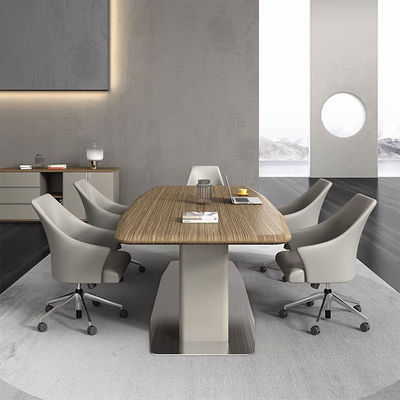Moderne Verhandlungen Boardroom Konferenzbüro Tisch Empfangsraum Verhandlung Holz Tagungstisch