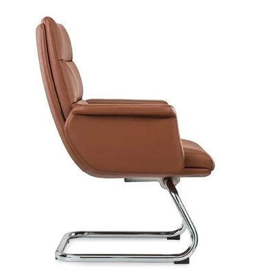 Ergonomischer Bürostuhl Flexibles Chromrad Bequem Pu Leder Drehbar Chef Manager Personal Modernes Drehstuhl