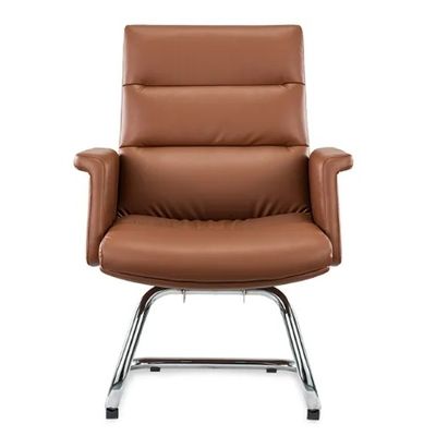 Ergonomischer Bürostuhl Flexibles Chromrad Bequem Pu Leder Drehbar Chef Manager Personal Modernes Drehstuhl