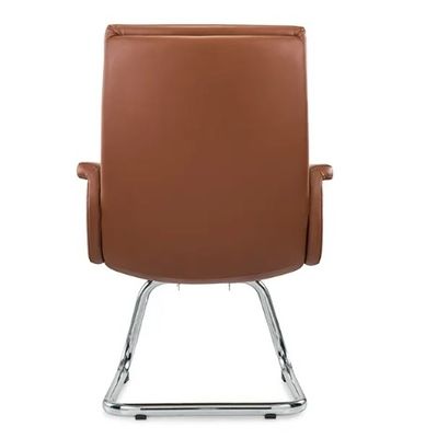 Ergonomischer Bürostuhl Flexibles Chromrad Bequem Pu Leder Drehbar Chef Manager Personal Modernes Drehstuhl