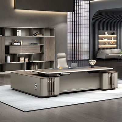 Luxusholzene Tische für Geschäftsführer Chef Manager Büro Tisch Moderne Schreibtische Escritorio Schreibtisch
