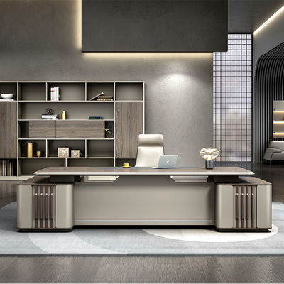 Luxusholzene Tische für Geschäftsführer Chef Manager Büro Tisch Moderne Schreibtische Escritorio Schreibtisch