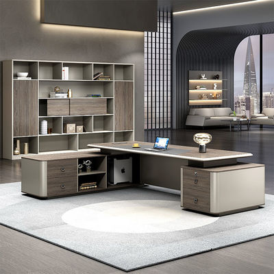 Luxusholzene Tische für Geschäftsführer Chef Manager Büro Tisch Moderne Schreibtische Escritorio Schreibtisch