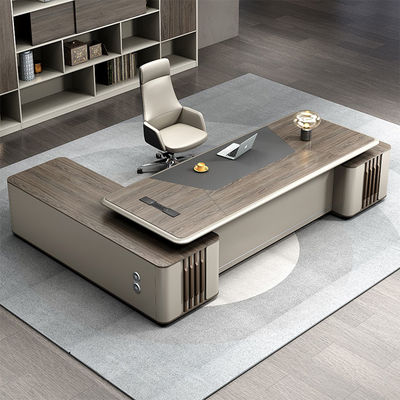 Luxusholzene Tische für Geschäftsführer Chef Manager Büro Tisch Moderne Schreibtische Escritorio Schreibtisch