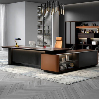 Fabrik Custom Modern Design L-Form Direktor Manager CEO Chef Schreibtisch Executive Büro Schreibtisch Möbel Set