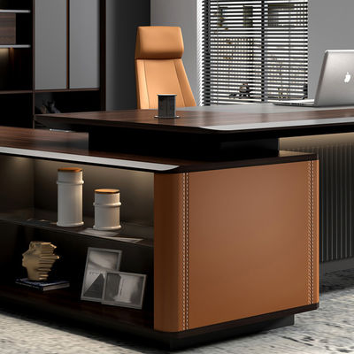 Fabrik Custom Modern Design L-Form Direktor Manager CEO Chef Schreibtisch Executive Büro Schreibtisch Möbel Set