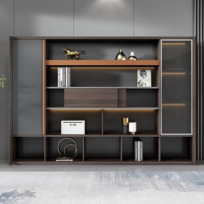 Modernes Möbel-Dateifach mit Schubladen Holz-Dateifachschränke Lagerschrank Bürogeräte