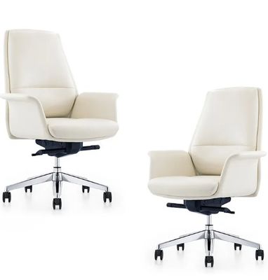 Moderner, komfortabler, hoher Bürostuhl, Schwenk-Manager, Führungskräfte-Leder-Bürostuhl Möbel
