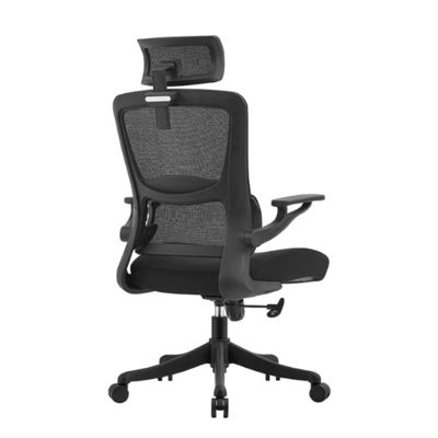 High Back Executive Office Chair Modern Mesh Drehbankstuhl mit verstellbarer Kopfstütze Drehleder Stoff Liftstuhl