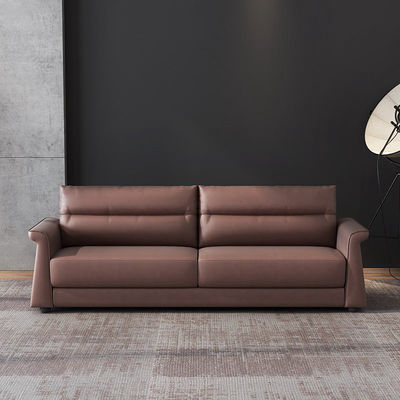 Büromöbel Geschäftsbüro-Rezeption Sofa-Set Luxus-Ledersofa italienisches Sektionssofa Bürozimmer Saal Wartecouch