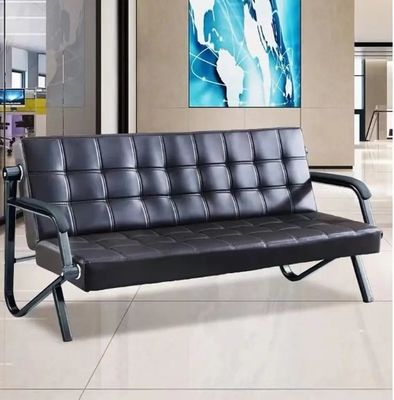 Moderner Beauty Spa Salon Wartezimmer Sofa Komfort 3 Sitzplätze Büro Sofa Leder Empfang Sofa Sofa
