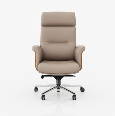 High Back Executive Office Chair Echtlederverstellbare Kopfstütze Warmverkauf Markt Metall Drehstuhl