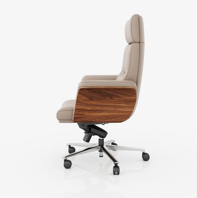 High Back Executive Office Chair Echtlederverstellbare Kopfstütze Warmverkauf Markt Metall Drehstuhl