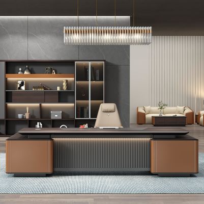Moderne Büromöbel Neues Büro Schreibtisch Arbeitsplatz Tisch Designs CEO Executive Desk Manager L-förmiger Tisch
