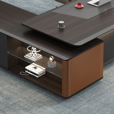 Moderne Büromöbel Neues Büro Schreibtisch Arbeitsplatz Tisch Designs CEO Executive Desk Manager L-förmiger Tisch