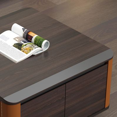 Minimalistisch Maßgeschneiderte Holzquadratform Lagerung Wohnzimmer Luxus moderner Couchtisch