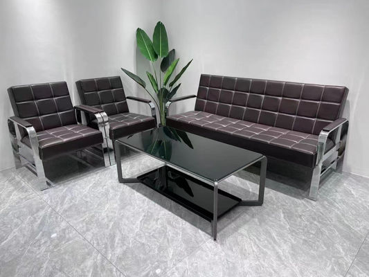 Moderner Schönheitsspa-Salon Wartezimmer Sofa 1 3 Sitzkomfort Bürosofa Leder-Rezeption Sofa Sofa