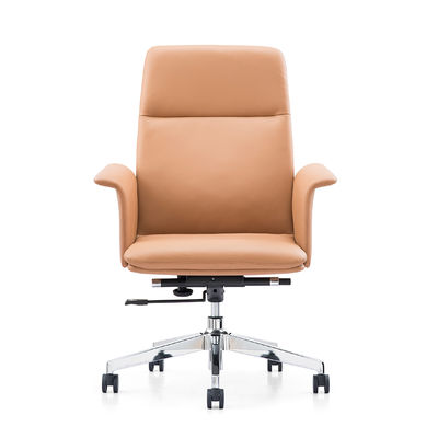 Führungskräfte-Lederstuhl Rinderleder Bürostuhl Chef Büro Tisch Design Büromöbel