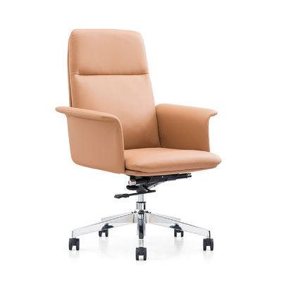 Führungskräfte-Lederstuhl Rinderleder Bürostuhl Chef Büro Tisch Design Büromöbel