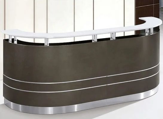 Hochwertiges, modernes, luxuriöses Empfangsschreibtisch, personalisiertes Büro, Frontempfangsmöbel, Mehrpersonen-Empfangsschreibtisch