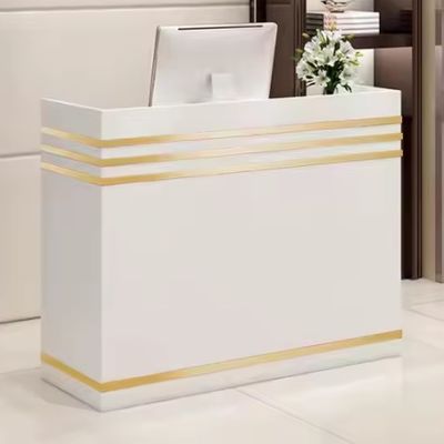 Moderner Einzelhandel Holz Boutique Rezeption Schreibtische Büro Registrierung Kassen Schalter Möbel