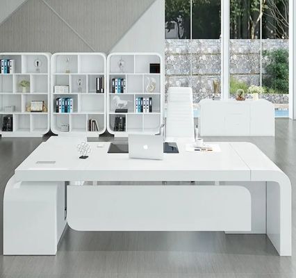 Hot-Selling Büromöbel weiß gestrichen CEO Büro Schreibtisch Chef Luxus Executive Büro Schreibtisch moderner Executive Schreibtisch für Manager